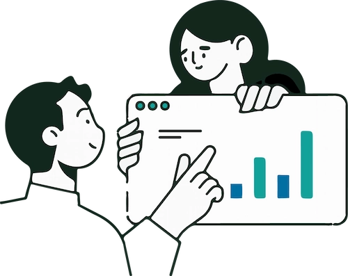 Illustration of seamless data exportation for business analysis and reporting.