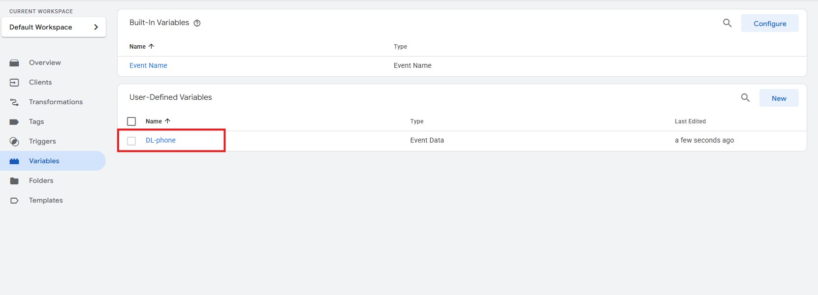 added variable