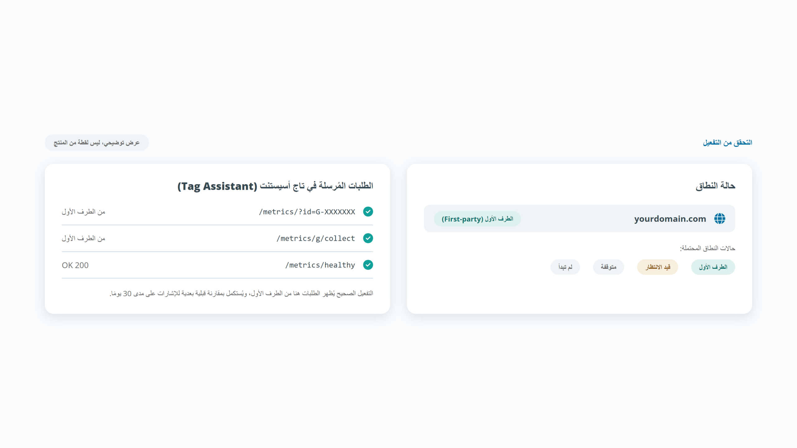 التحقق من تطبيق جوجل تاج جيتواي في تاج أسيستنت